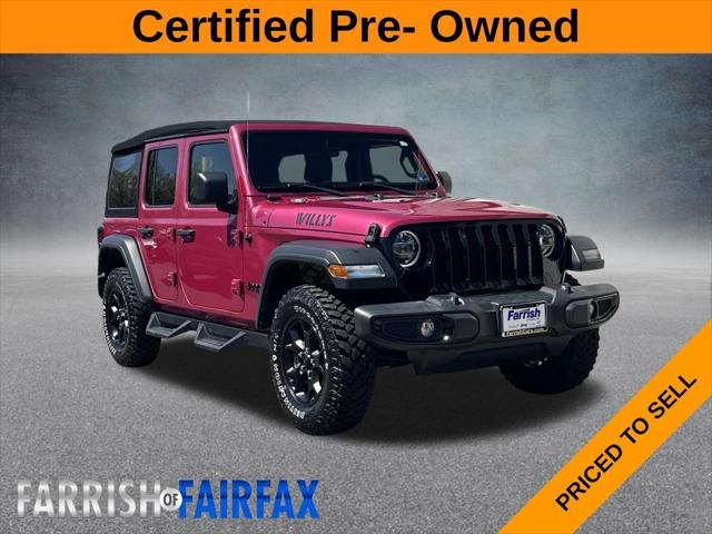 2022 Jeep Wrangler Unlimited Willys 4x4 2022 Jeep Wrangler Unlimited Willys 4x4
