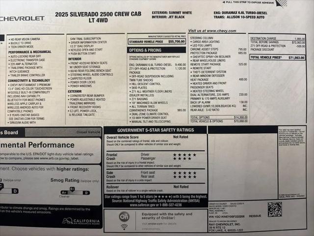 2025 Chevrolet Silverado 2500HD 4WD Crew Cab Standard Bed LT for sale in Beaverdale, PA