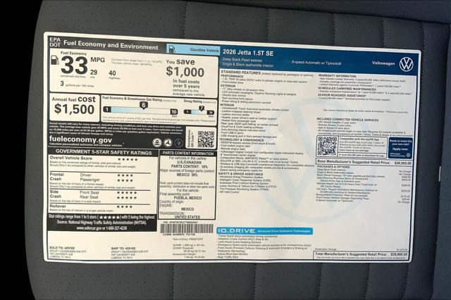 2026 Volkswagen Jetta SE