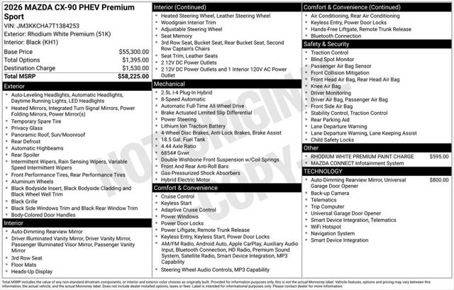 2026 Mazda X-90 Premium Sport