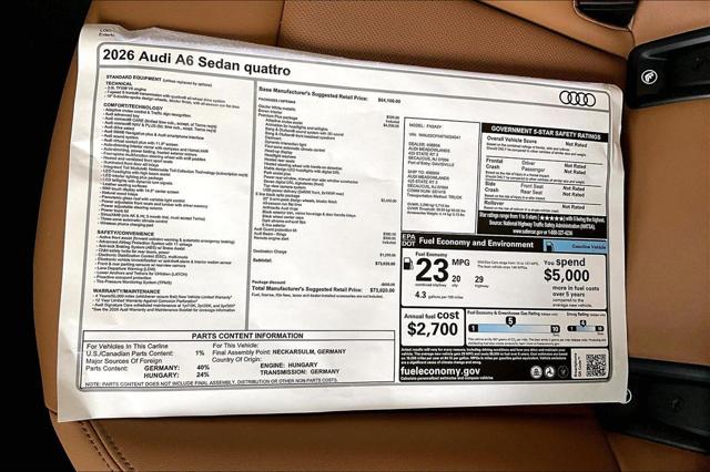 2026 Audi A6 3.0