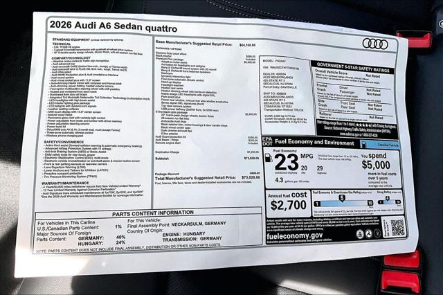 2026 Audi A6 3.0