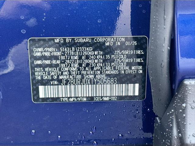2026 Subaru Outback Touring XT