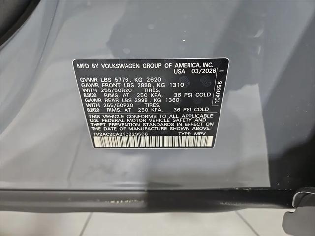 2026 Volkswagen Atlas Cross Sport SEL R-Line Black