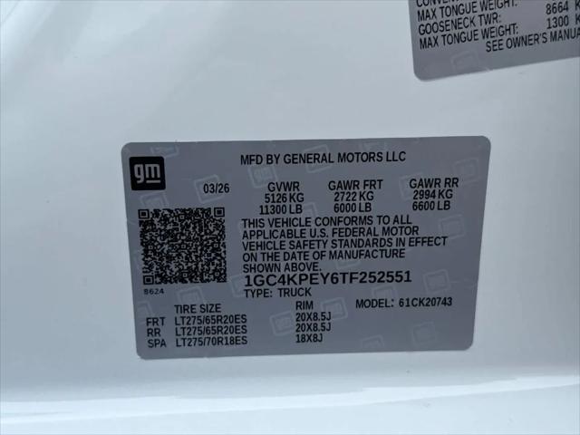 2026 Chevrolet Silverado 2500HD Crew Cab, Standard Bed, LTZ, 4WD