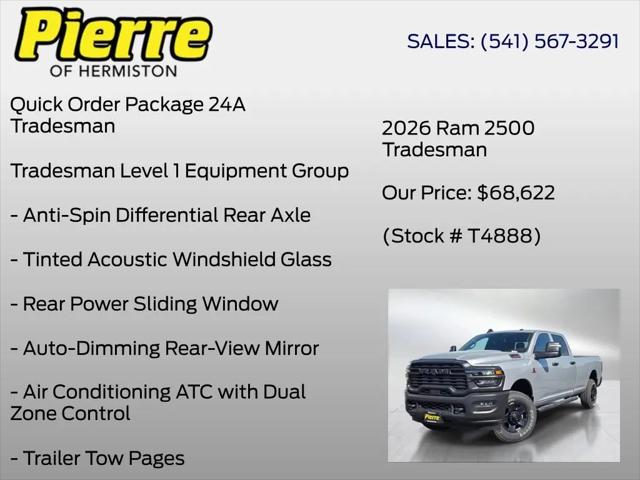 2026 Ram 2500 Tradesman Crew Cab 4x4 8' Box