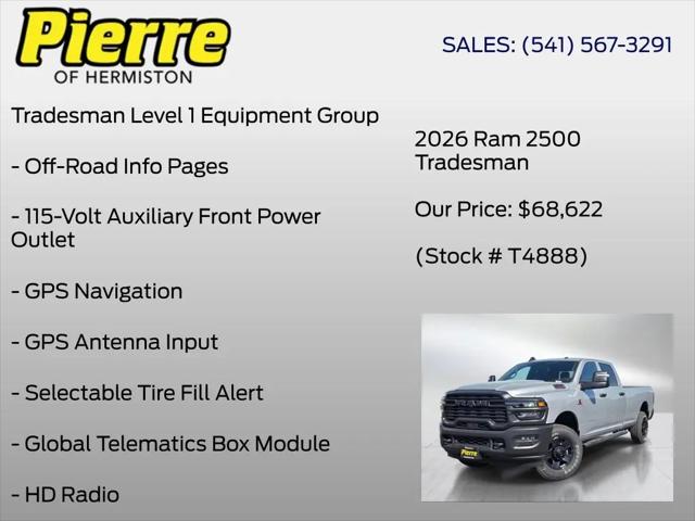 2026 Ram 2500 Tradesman Crew Cab 4x4 8' Box