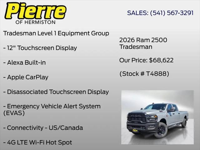 2026 Ram 2500 Tradesman Crew Cab 4x4 8' Box