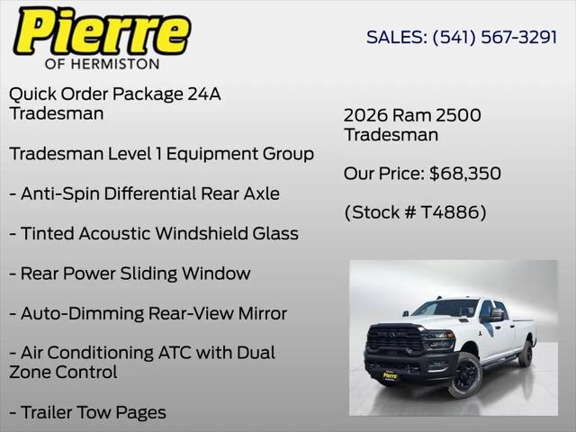 2026 Ram 2500 Tradesman Crew Cab 4x4 8' Box