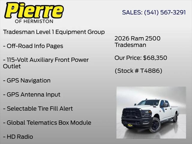 2026 Ram 2500 Tradesman Crew Cab 4x4 8' Box