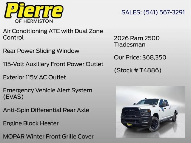 2026 Ram 2500 Tradesman Crew Cab 4x4 8' Box