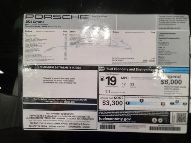 2026 Porsche Cayenne Cayenne