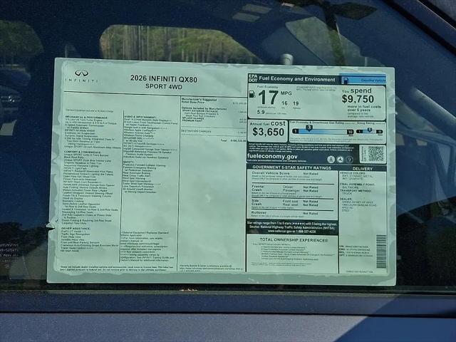 2026 INFINITI QX80 SPORT AWD