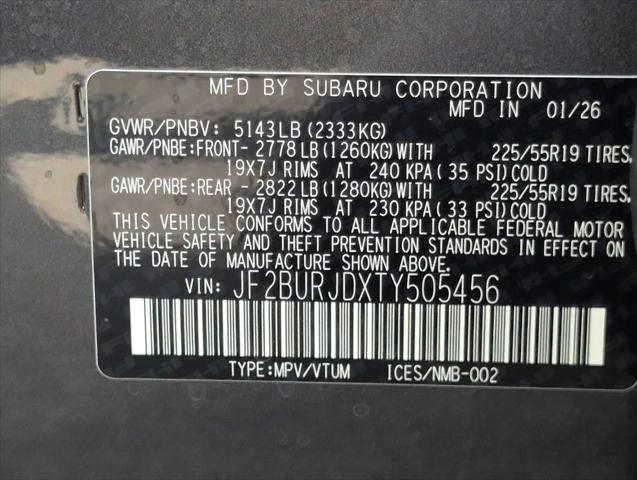 2026 Subaru Outback Touring XT