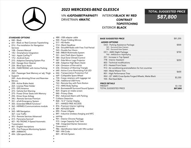 2023 Mercedes-Benz AMG GLE 53 4MATIC