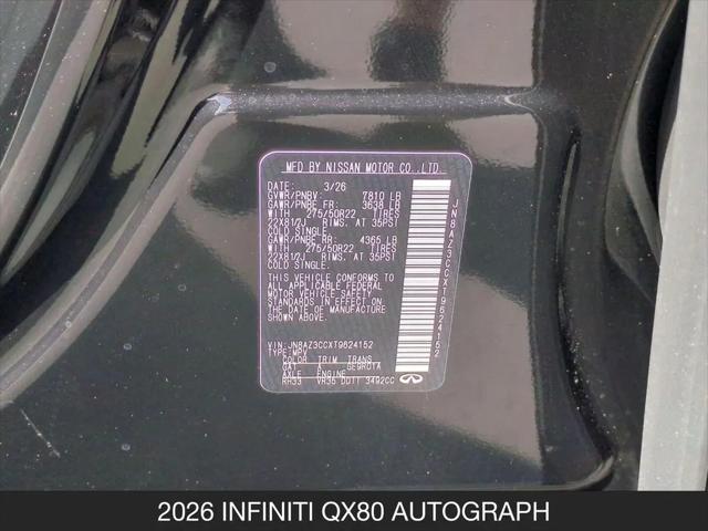 2026 INFINITI QX80 AUTOGRAPH AWD