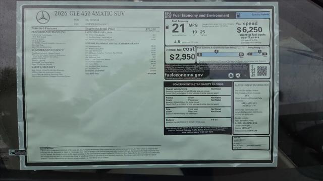 2026 Mercedes-Benz GLE GLE 450 4MATIC