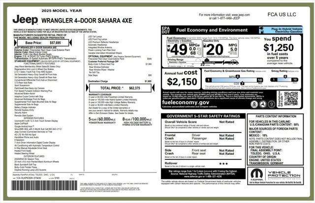 2025 Jeep Wrangler 4xe Sahara 4xe