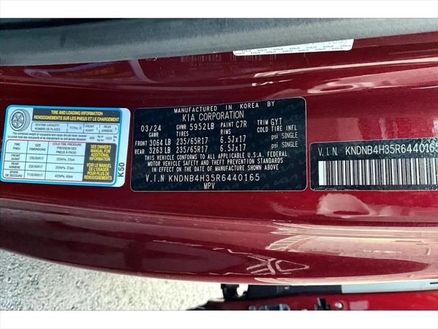 2024 Kia Carnival MPV LX Seat Package