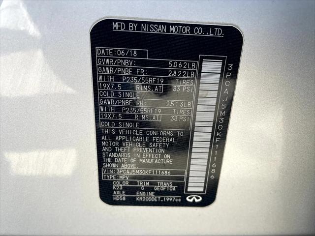 2019 INFINITI QX50 ESSENTIAL