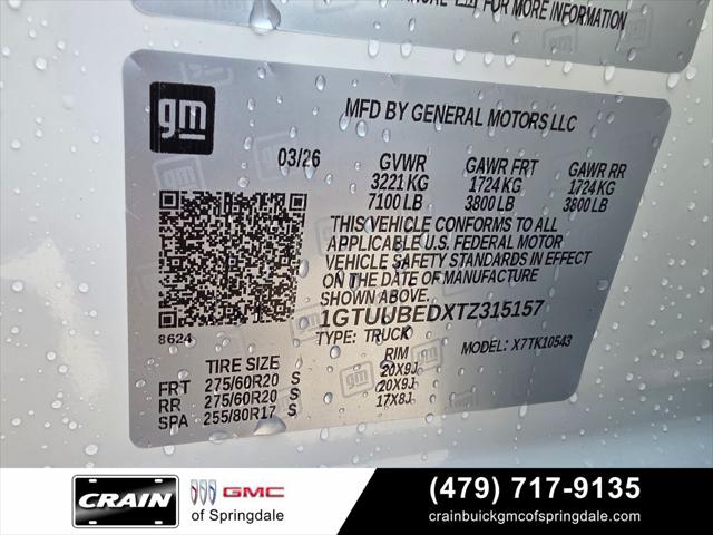 2026 GMC Sierra 1500 Crew Cab, Short Bed, SLE, 4WD