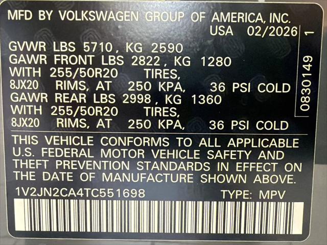 2026 Volkswagen Atlas SE with Technology