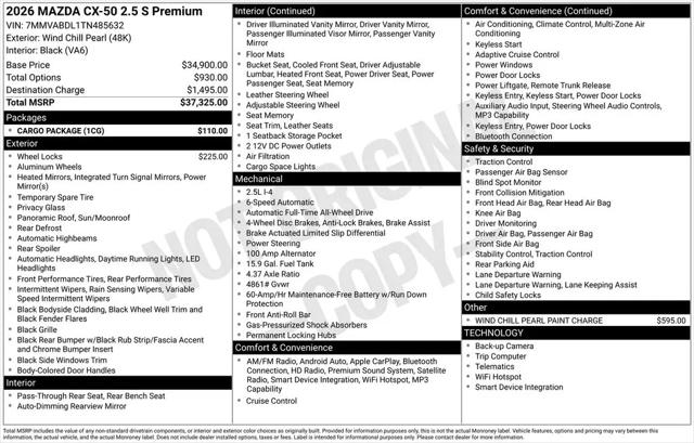 2026 Mazda CX-50 2.5 S Premium