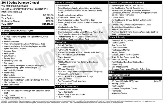 2014 Dodge Durango Citadel