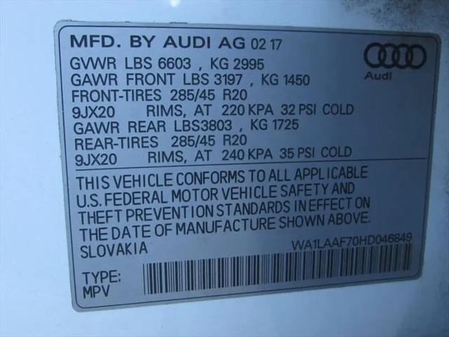 2017 Audi Q7 3.0T Premium