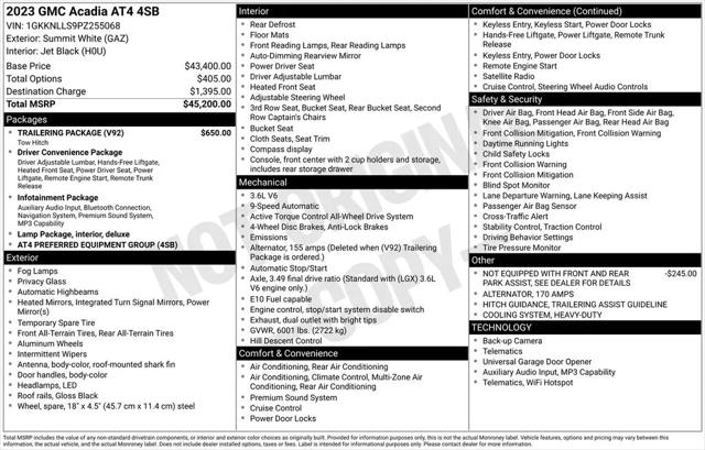 2023 GMC Acadia AWD AT4