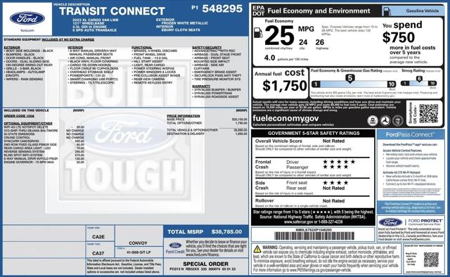 2023 Ford Transit Connect XL Cargo Van