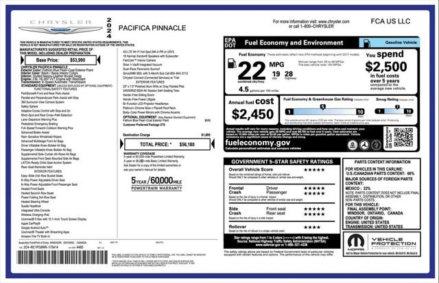 2024 Chrysler Pacifica Pinnacle