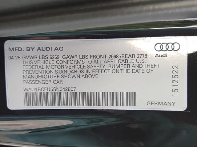 2025 Audi A5 Premium TFSI quattro S tronic