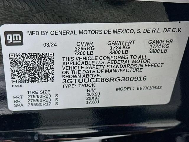 2024 GMC Sierra 1500 4WD Crew Cab Short Box Elevation with 3SB
