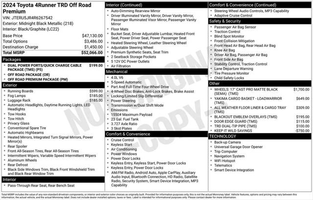 2024 Toyota 4Runner TRD Off Road Premium
