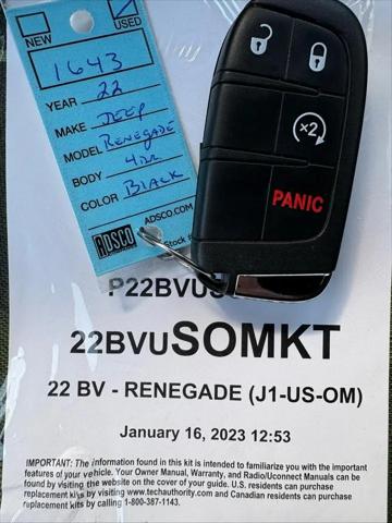 2022 Jeep Renegade Altitude 4x4