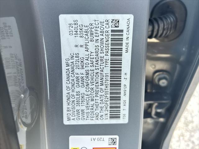 2026 Honda Civic Sport