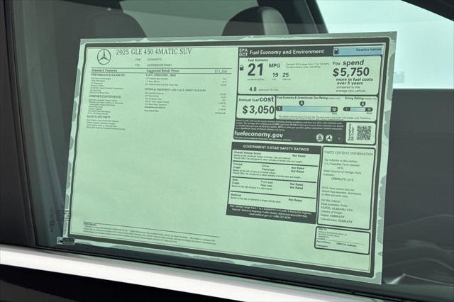 2025 Mercedes-Benz GLE GLE 450 4MATIC