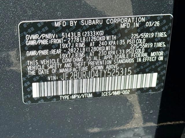 2026 Subaru Outback Touring XT
