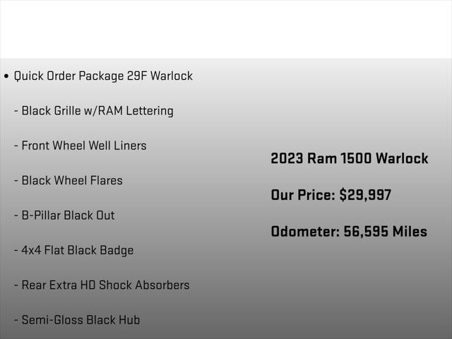 2023 Ram 1500 Classic Warlock Crew Cab 4x4 5'7" Box