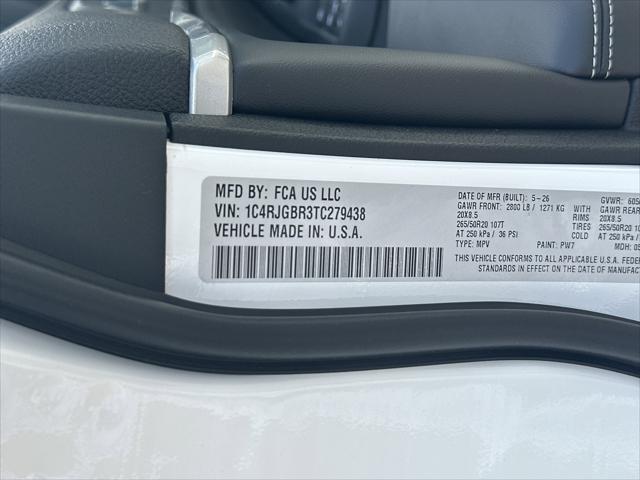 2026 Jeep Grand Cherokee Limited 4x2