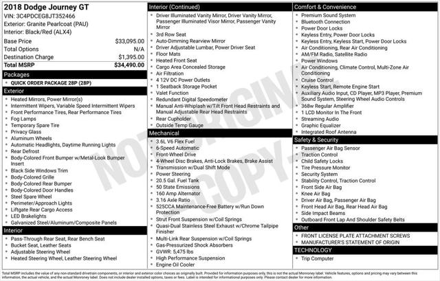 2018 Dodge Journey GT 2018 Dodge Journey GT