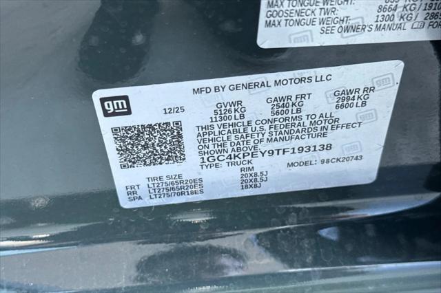 2026 Chevrolet Silverado 2500HD Crew Cab, Standard Bed, LTZ, 4WD