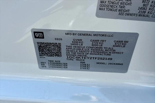 2026 Chevrolet Silverado 3500HD Crew Cab, Long Bed, LT Dual Rear Wheel, RWD