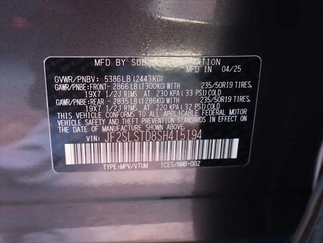 2025 Subaru Forester Touring Hybrid