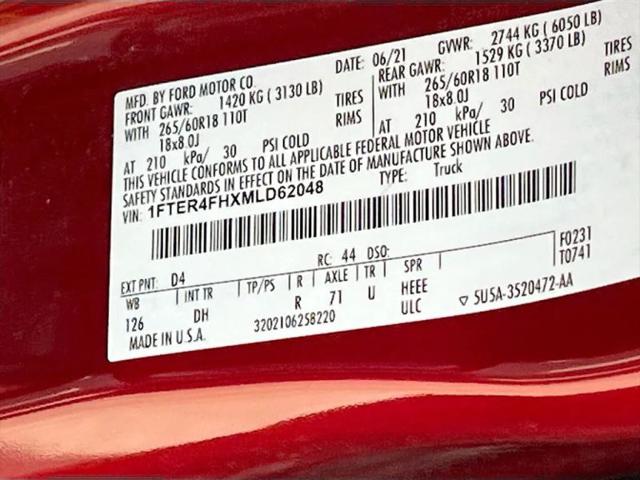 2021 Ford Ranger LARIAT