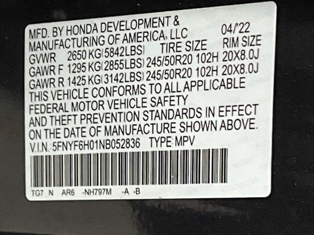 2022 Honda Pilot AWD Elite