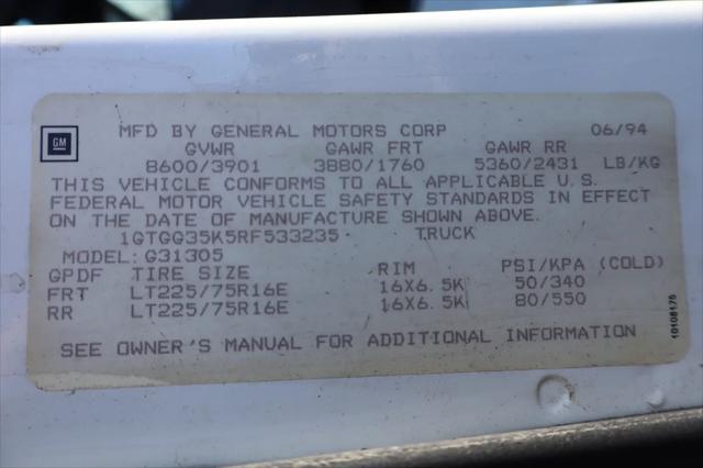 1994 GMC Vandura G3500