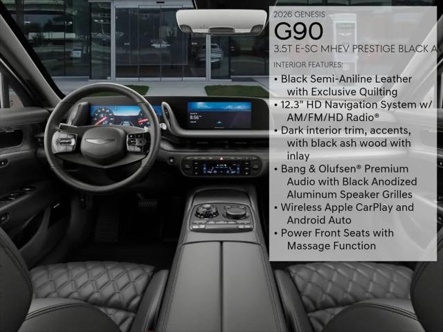2026 Genesis G90 3.5T E-SC Prestige Black AWD
