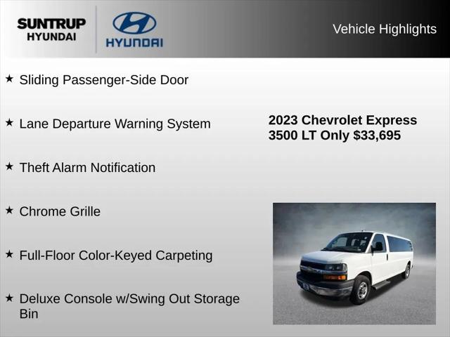 2023 Chevrolet Express Passenger RWD 3500 Extended Wheelbase LT
